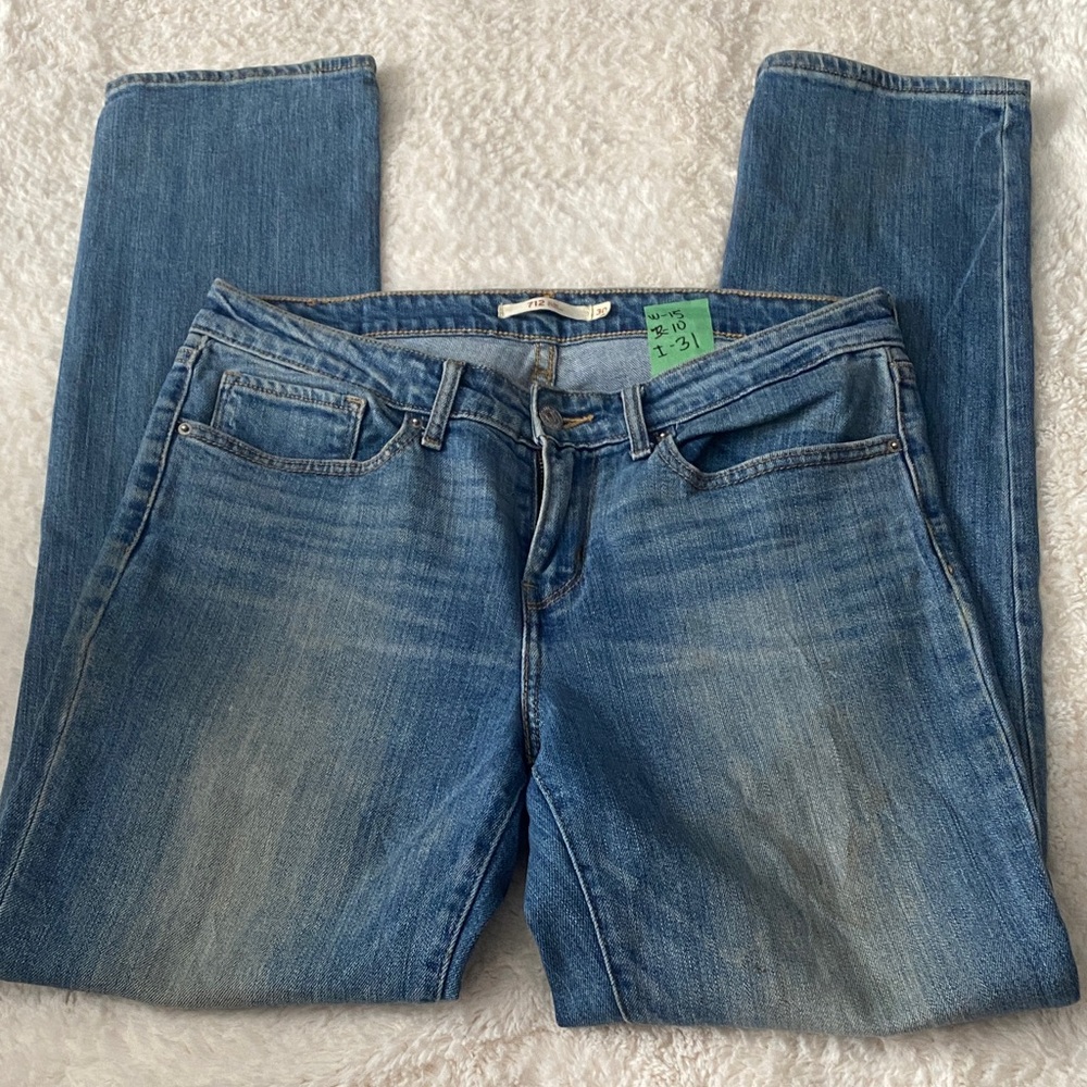 🍄Levi's Light Blue Straight Leg Jeans